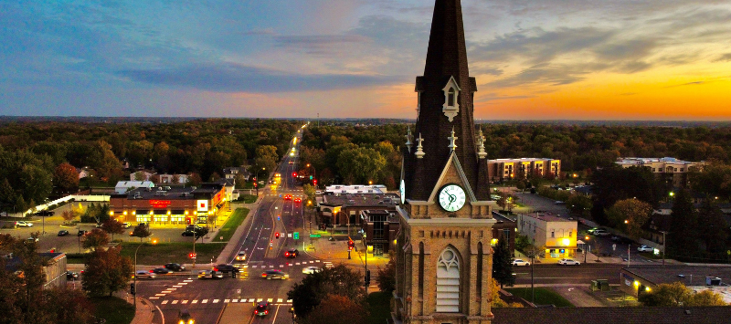 St. Michael-Albertville community at night